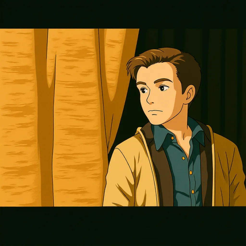 Ryan Gosling in Drive (2011) - Anime style