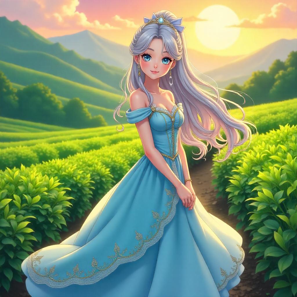 Princess in an Anime Tea Plantation