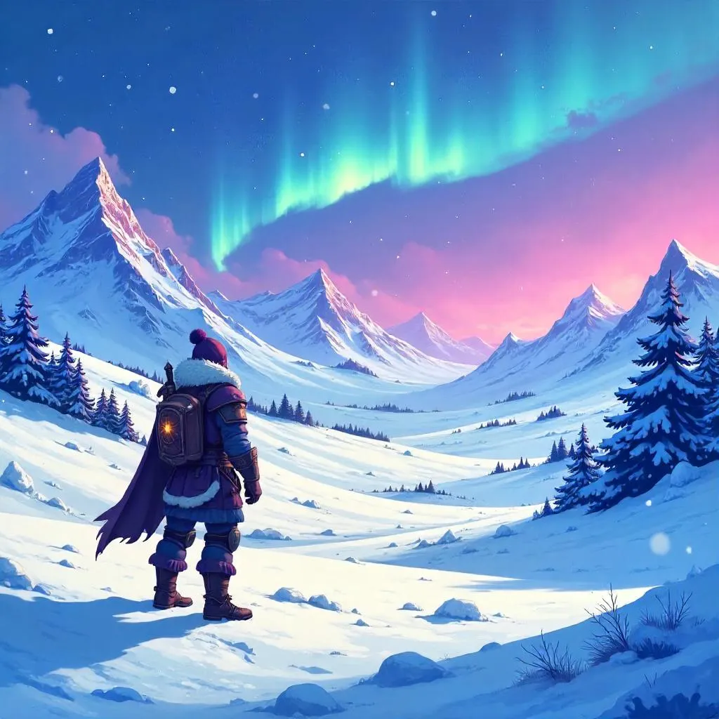 Aurora Tundra: An Anime-Style RPG Game Environment