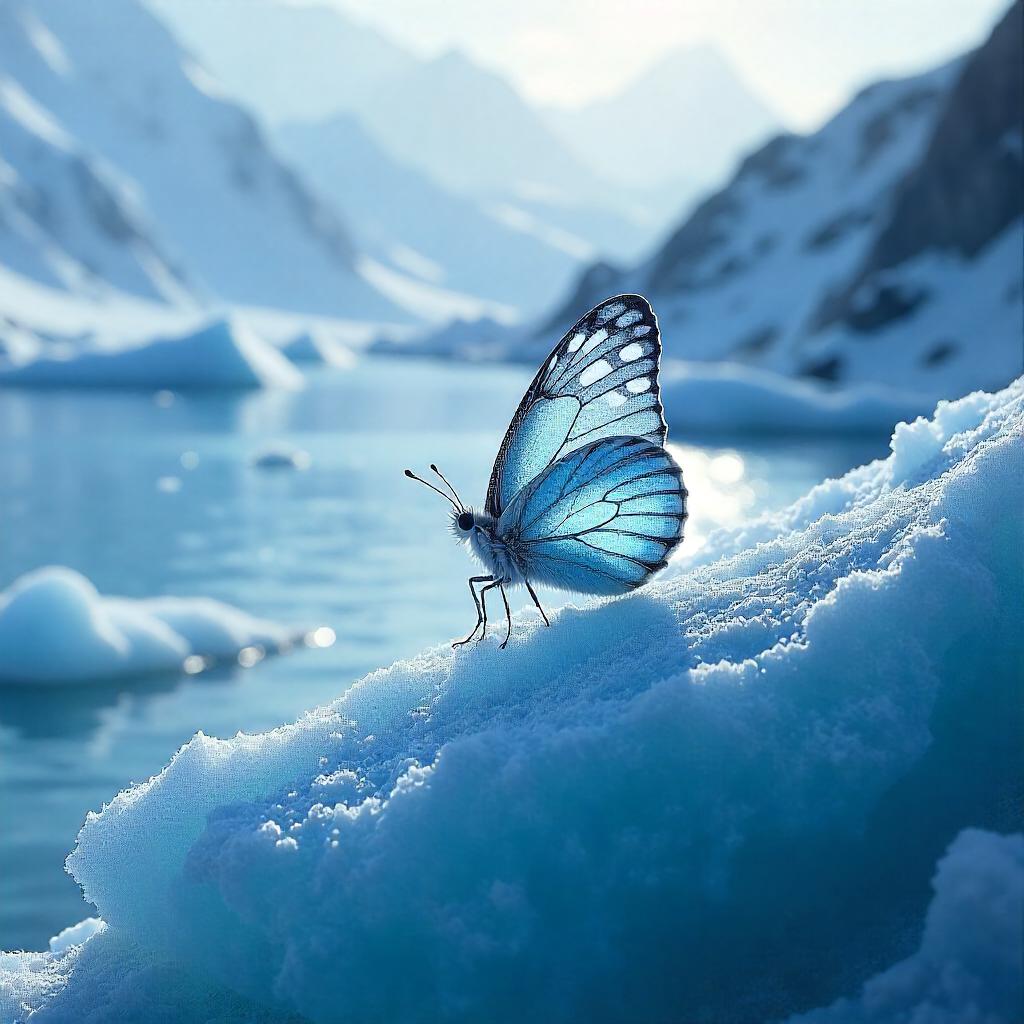 Butterfly on a Glacier: Concept Art in Ice Light
