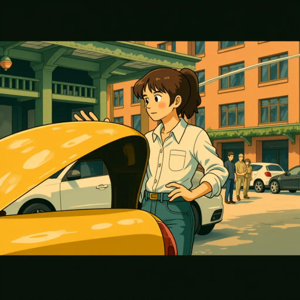Dakota Johnson in Materialists (2025) - Ghibli style