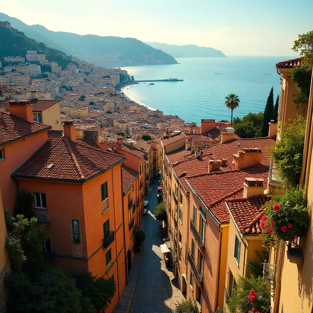 Panoramic Rooftops of Nice by the Sea