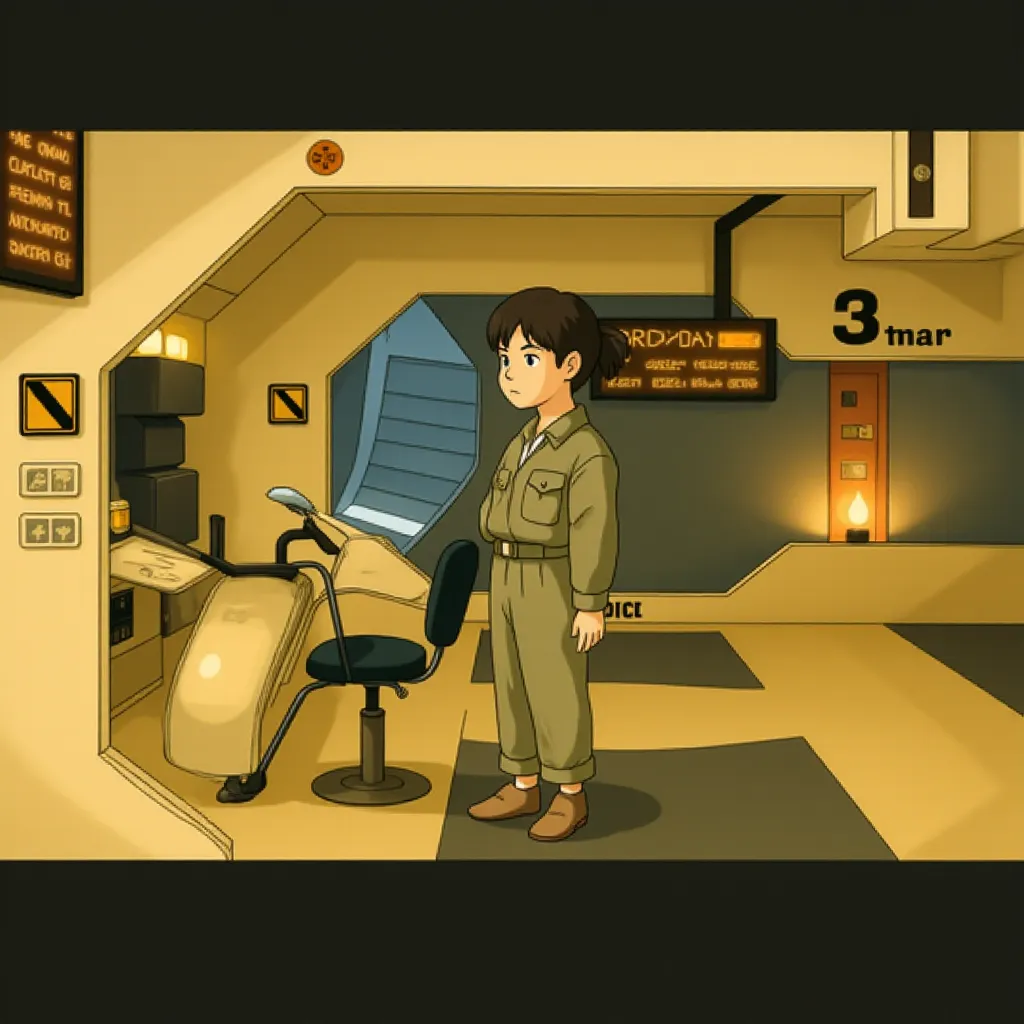 Sam Rockwell in Moon (2009) - Anime style