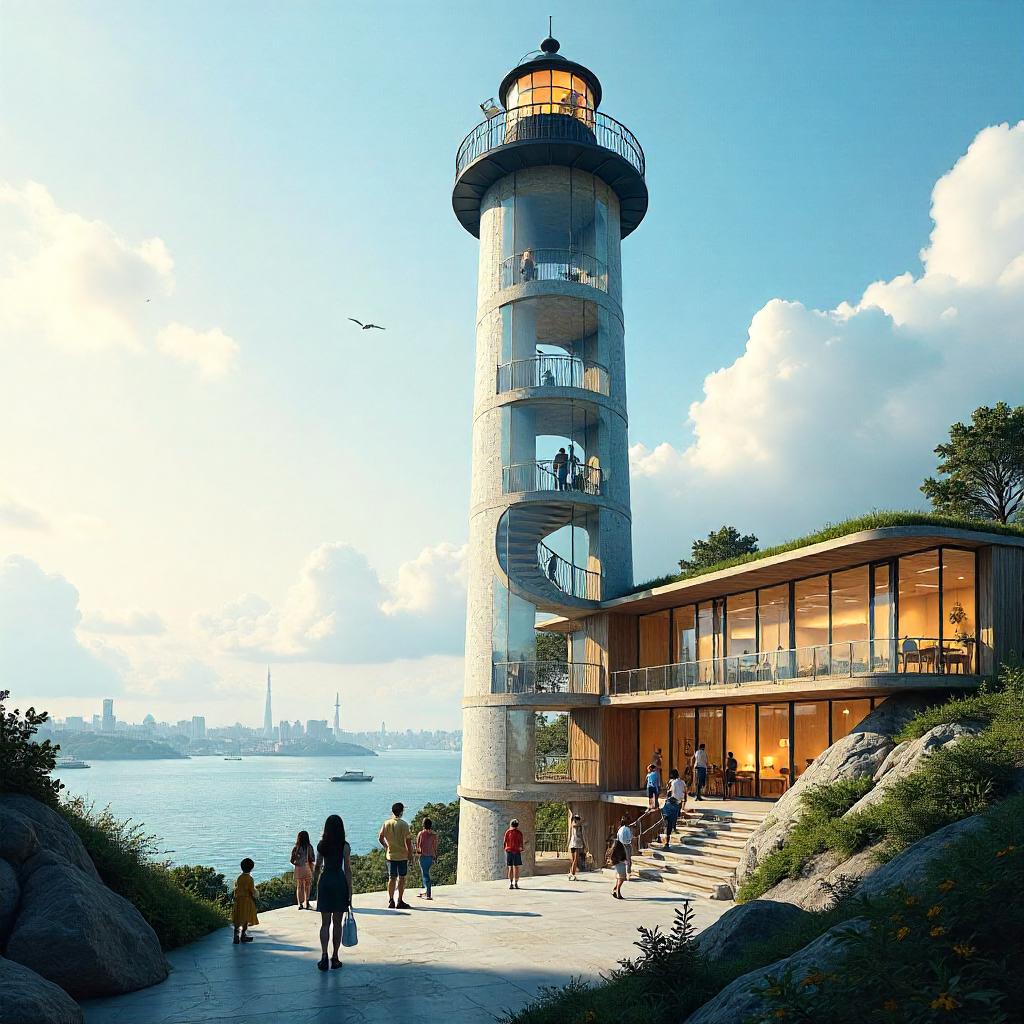 Lighthouse Core: Concept Art on a School Campus