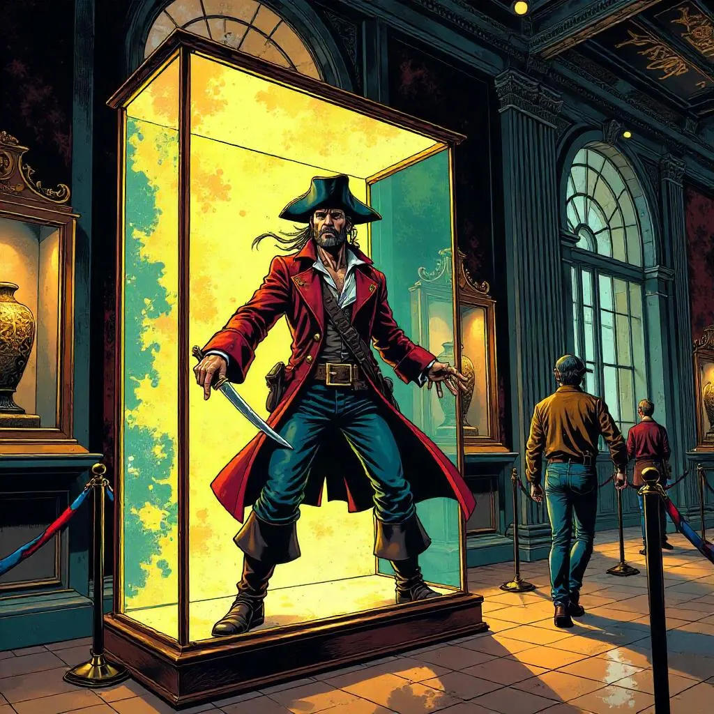 Pirate in the Museum: Comic Book Scene