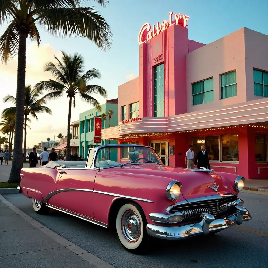 Vintage Car by Colony Hotel on Ocean Drive