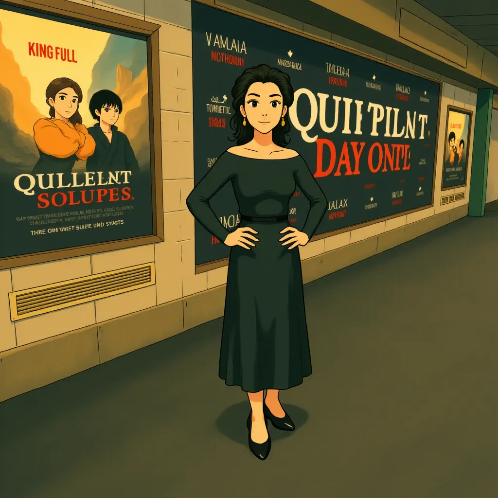 Lupita Nyong'o at an event for A Quiet Place: Day One (2024) - Ghibli style