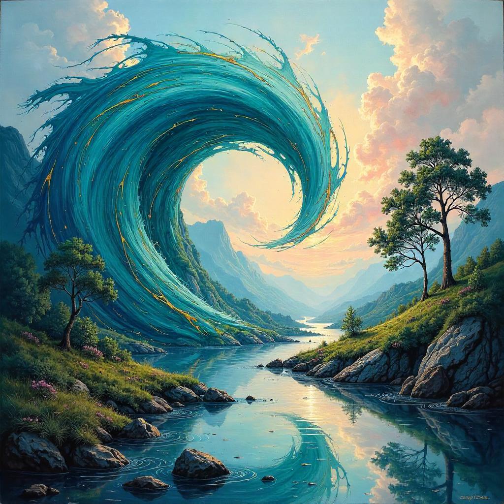 Wind in Oil: Mirror-Dimension