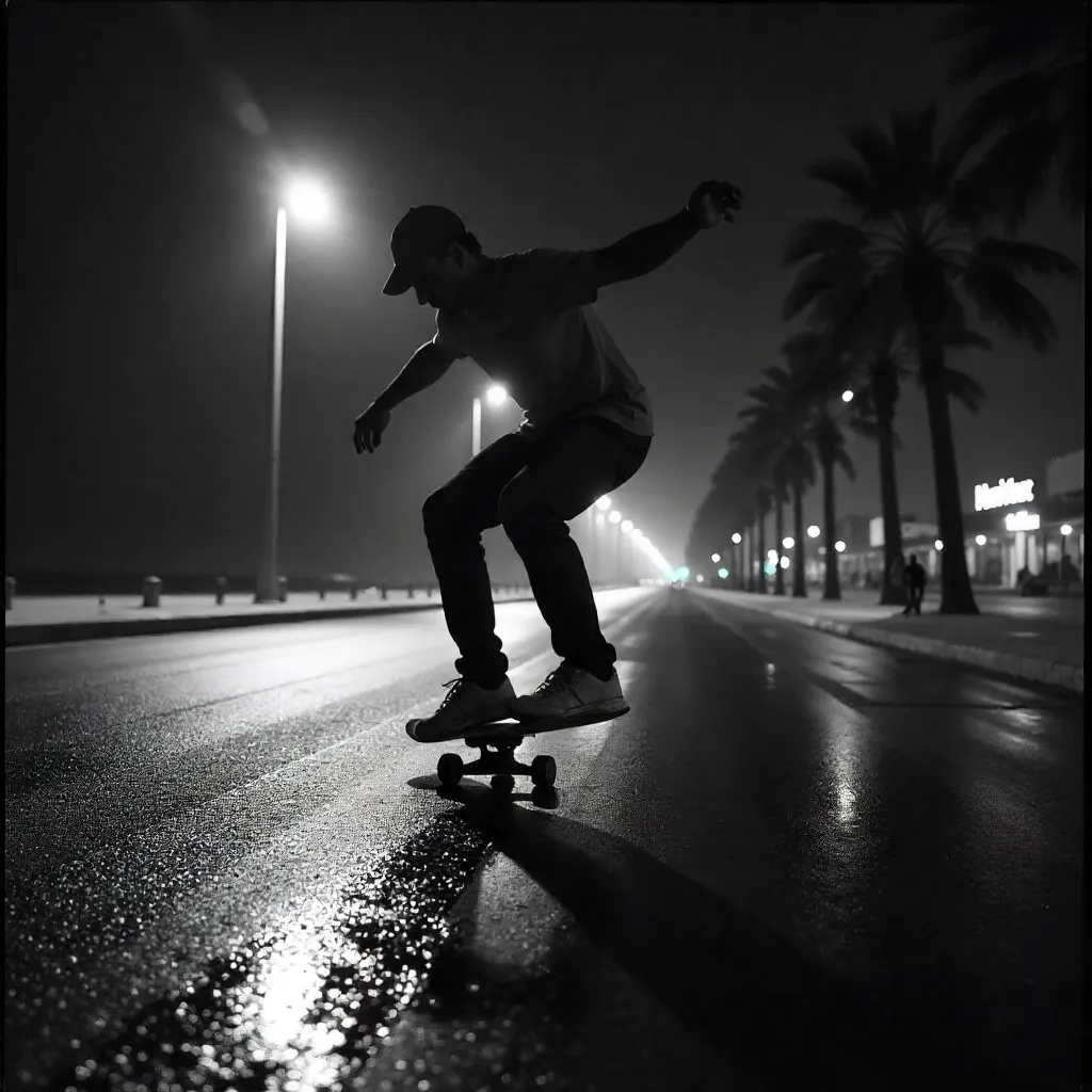 Midnight Board: Night Skate in Praia Grande