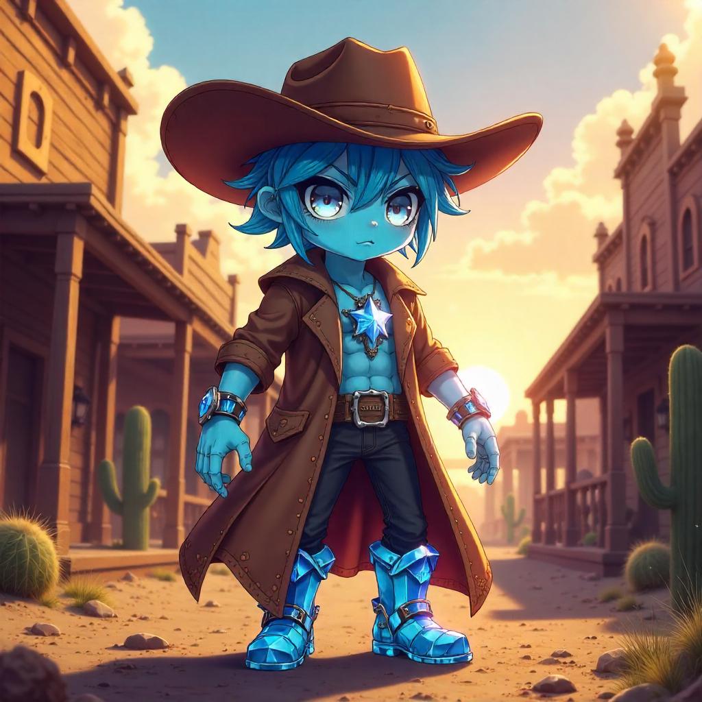 Crystal Golem of the Dusty Wild West
