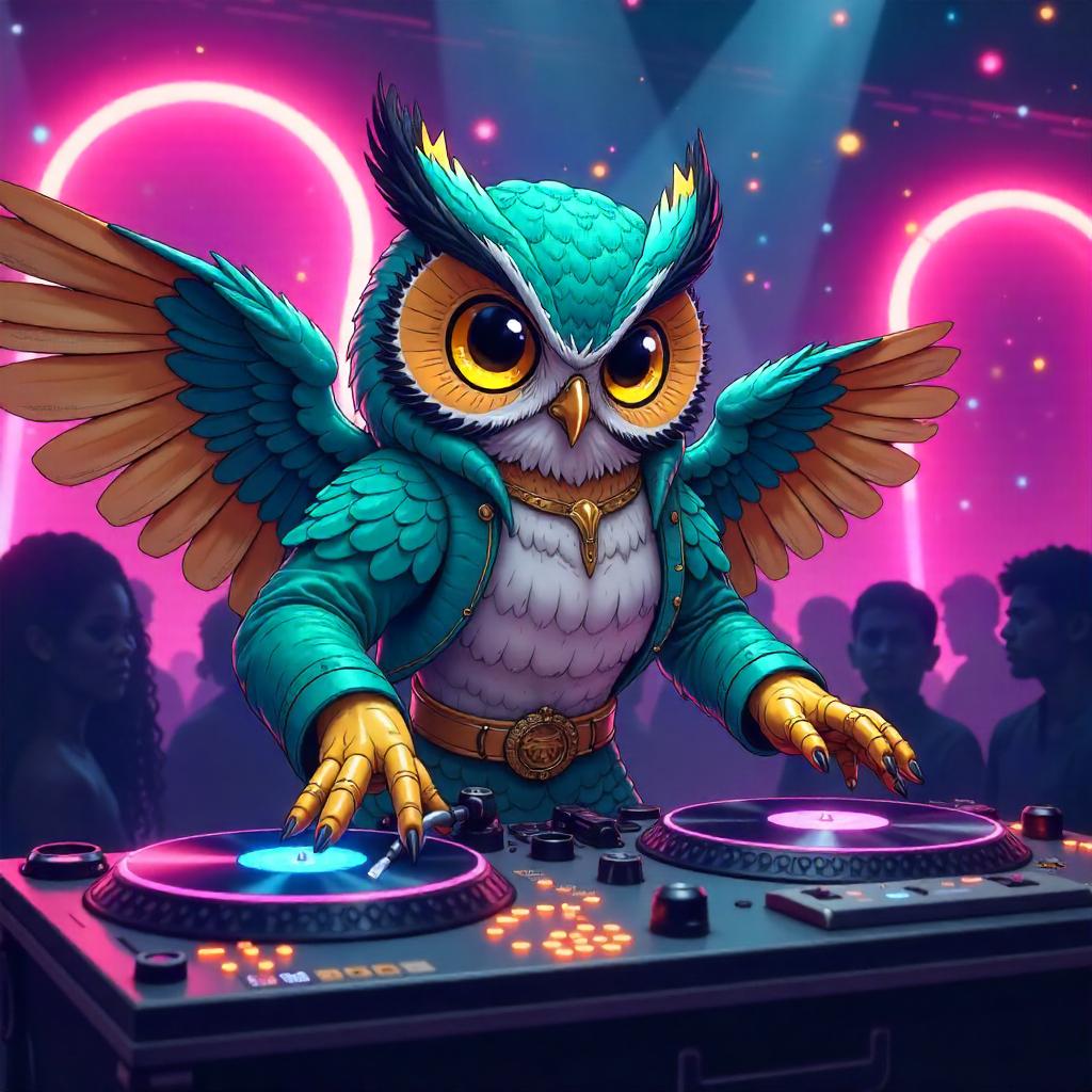 Neon Owl: Anime Nightclub DJ