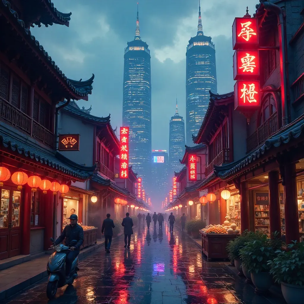 Glimpse: Traditional vs Modern Architecture in Chinatown