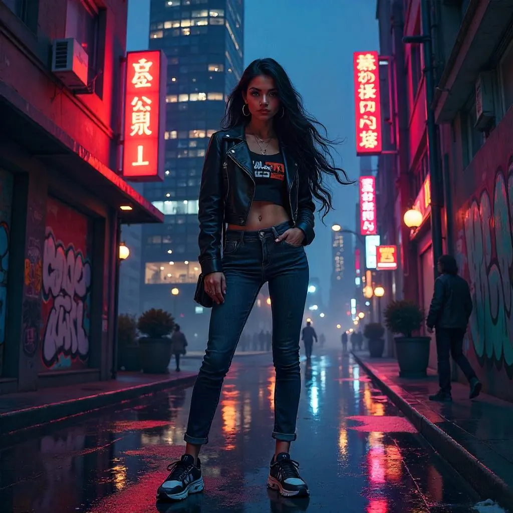 Neon Night: Latina Anime Street Style