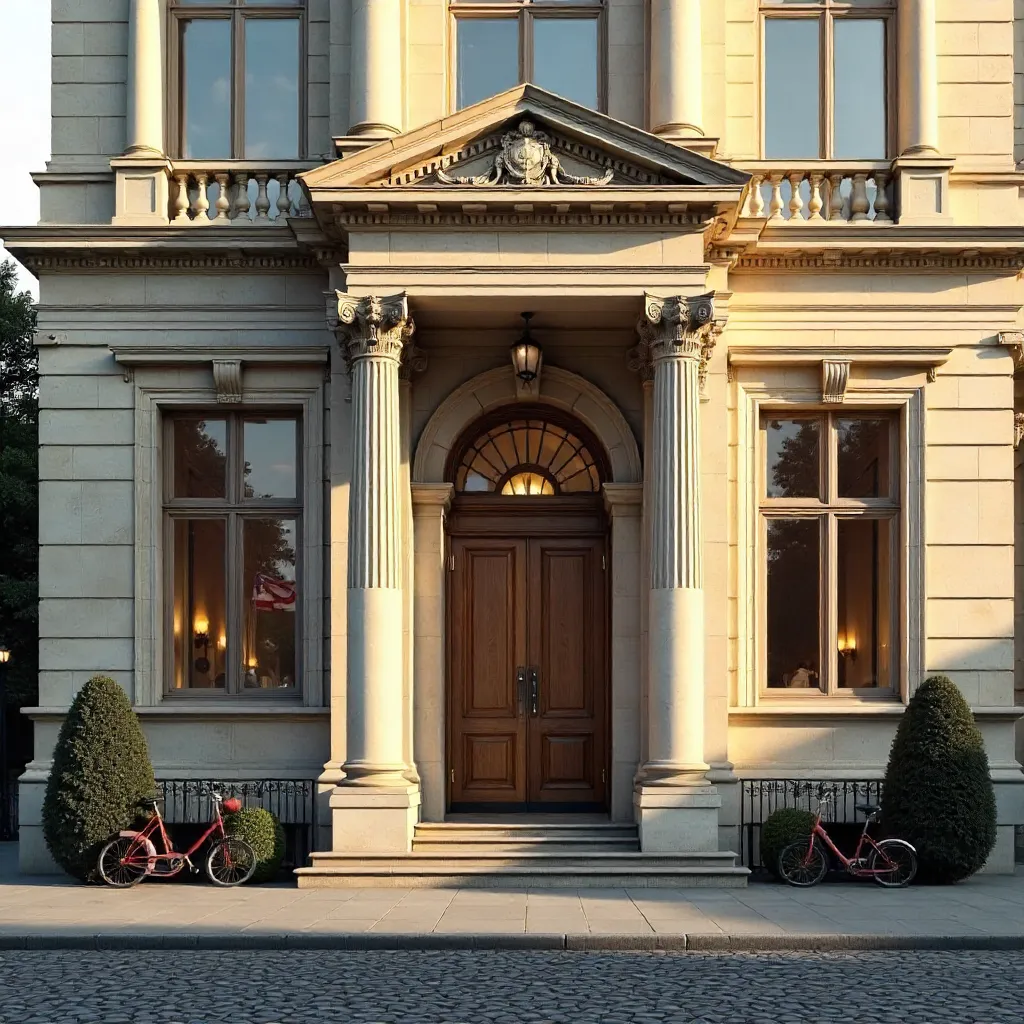 Elegant Entrance of Journalisternes Hus in Copenhagen