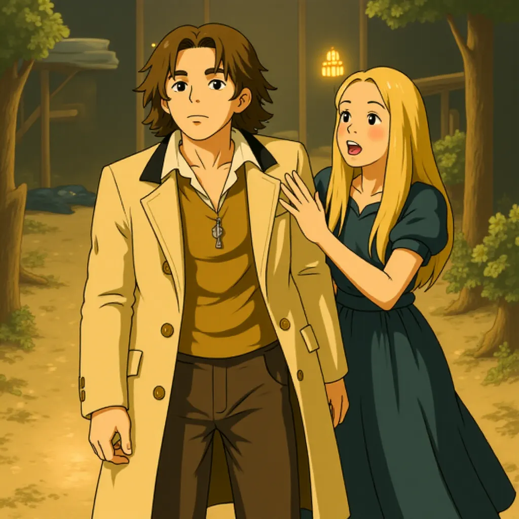 Claire Danes and Charlie Cox in Stardust (2007) - Anime style