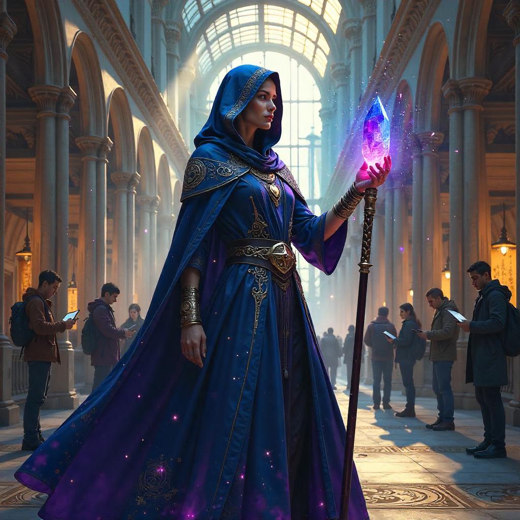 Sorceress in the University Atrium