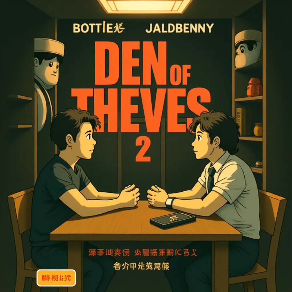 Gerard Butler and O'Shea Jackson Jr. in Den of Thieves: Pantera (2025) - Ghibli style