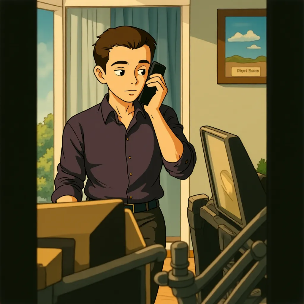 Jeremy Strong in The Big Short (2015) - Anime style