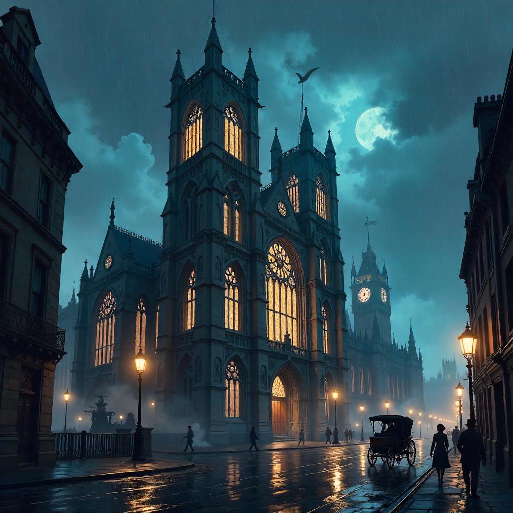 Anime Cathedral in Victorian London