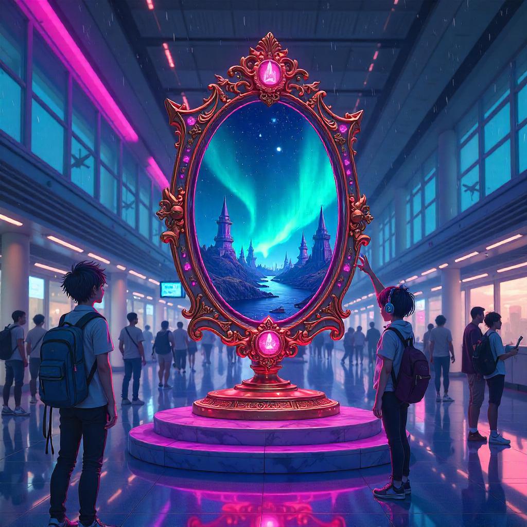 The Anime Magic Mirror at the Airport