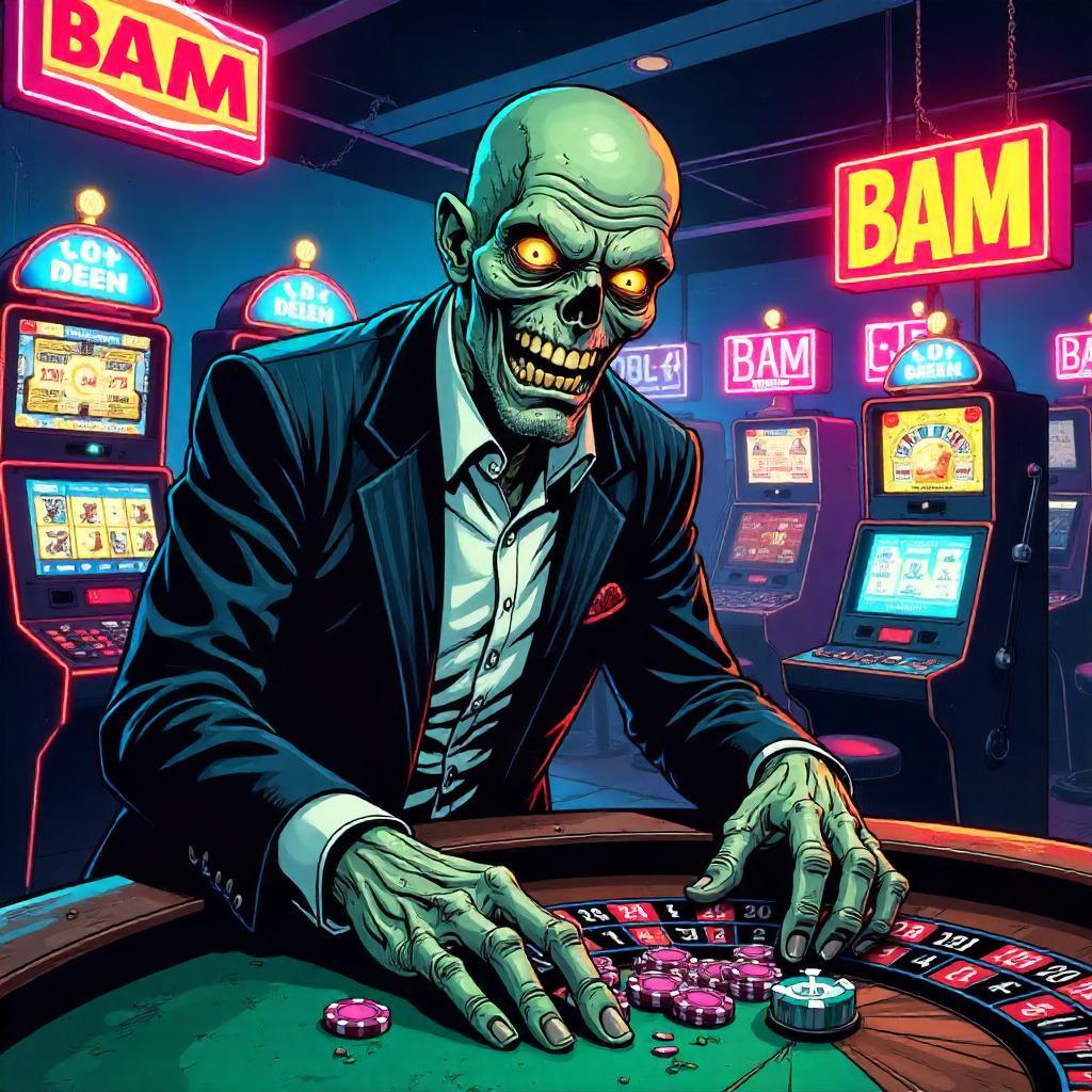 Zombie in a Neon Casino - Comic Book Showdown