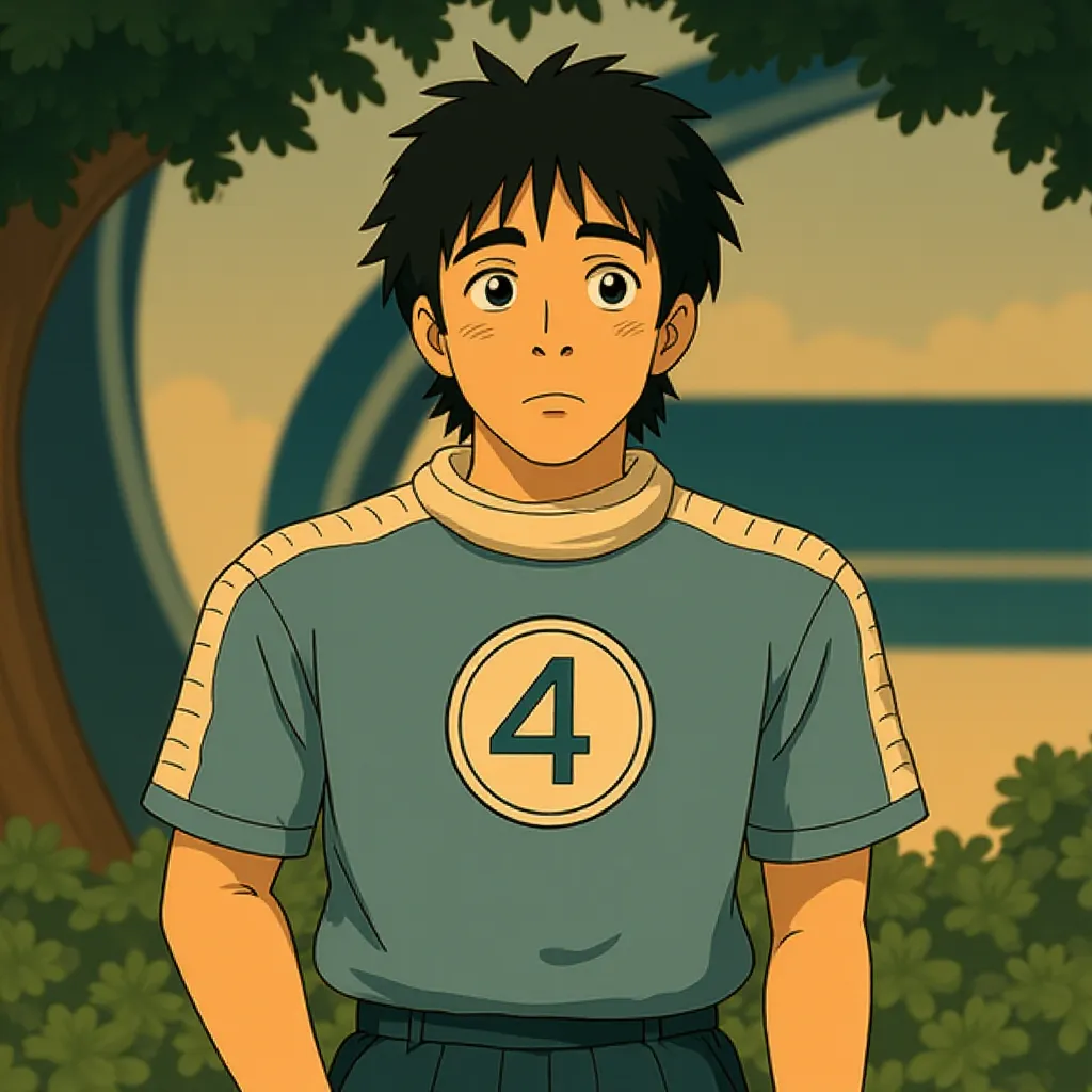 Ebon Moss-Bachrach in The Fantastic Four: First Steps (2025) - Ghibli style
