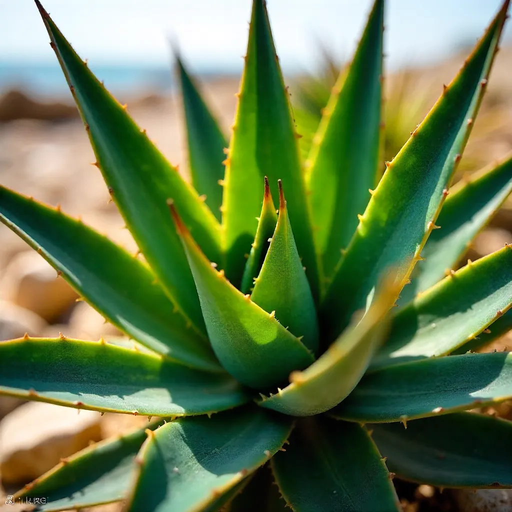 Alicante Yucca Leaves: Geometric Beauty (Close-Up)