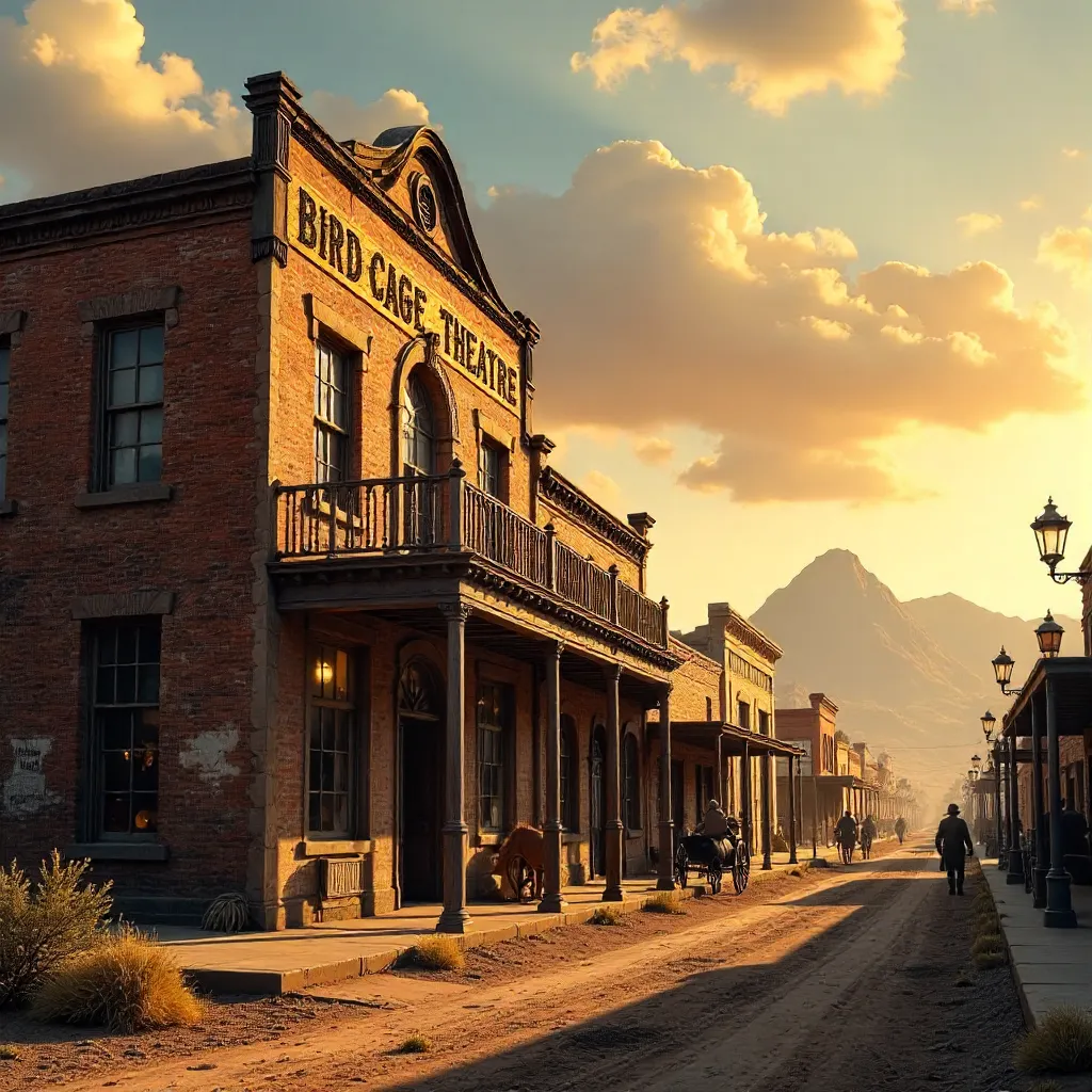 Bird Cage Theatre Exterior in Tombstone, Wild West