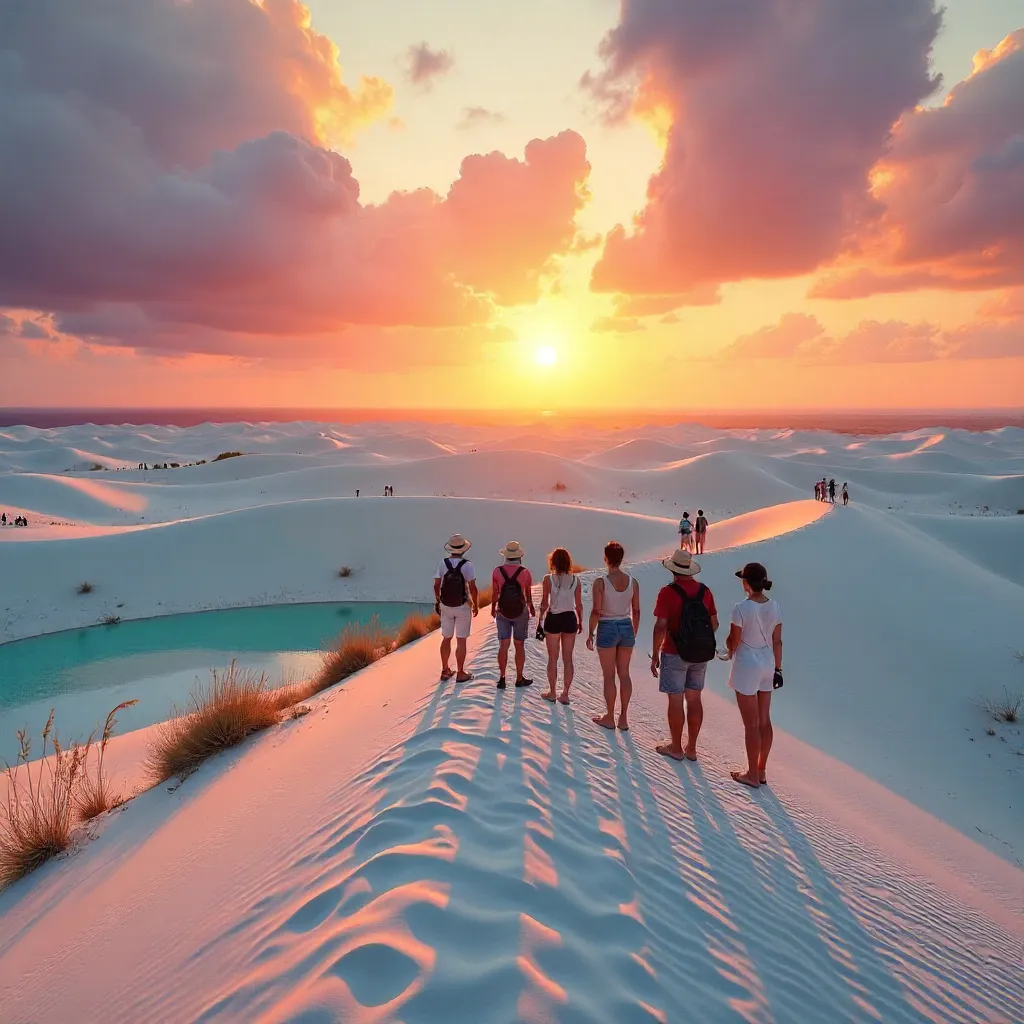 Sunset Reverie on Lençóis Maranhenses Dunes