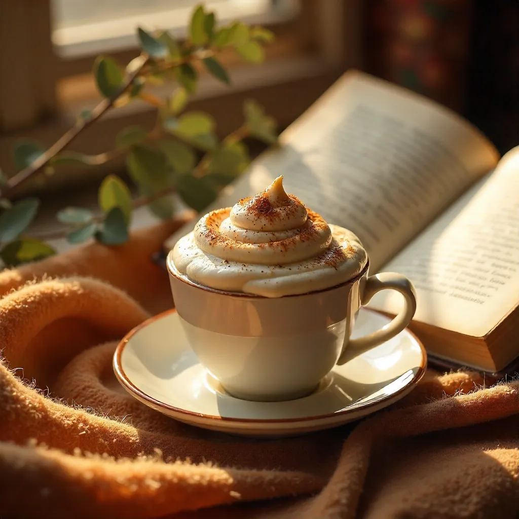 Cozy Autumn Dalgona Coffee Still Life