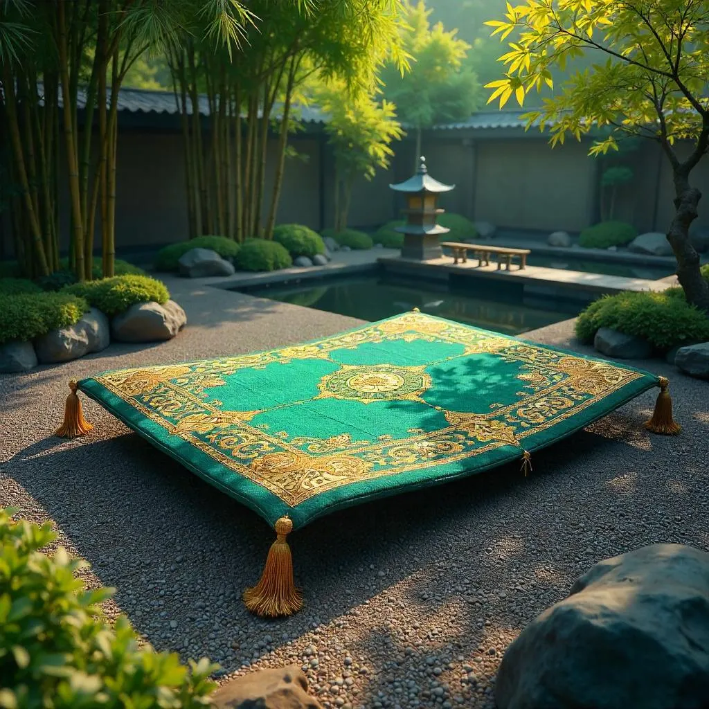Photorealistic Zen Garden Magic Carpet Flight