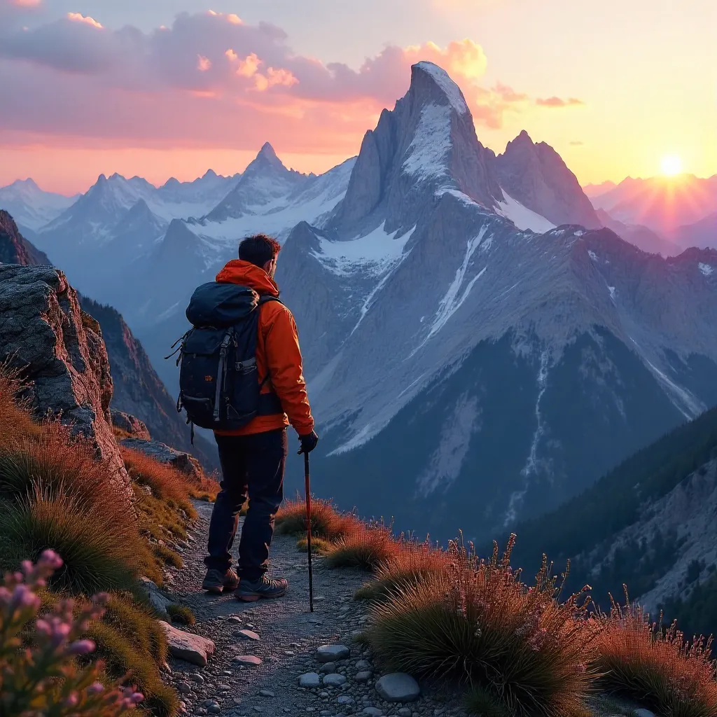 Dawn Hike in the Dolomites: Alpenglow Vista