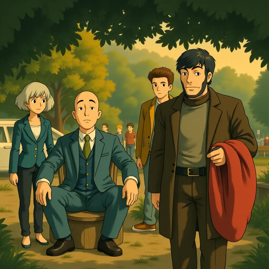 Halle Berry, Patrick Stewart, Ian McKellen, and Hugh Jackman in X-Men: The Last Stand (2006) - Anime style