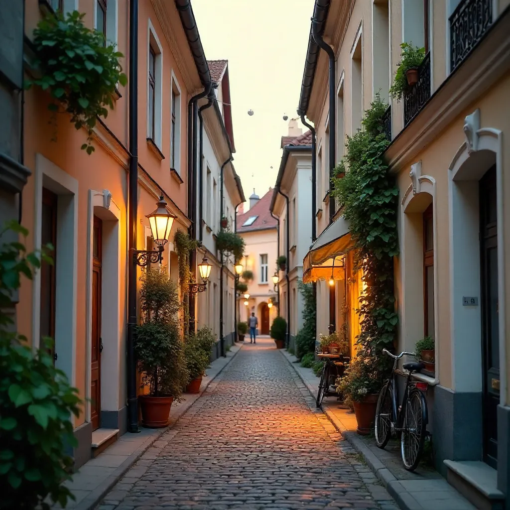 Quaint Zittau Alley: Classic Architecture and Charm