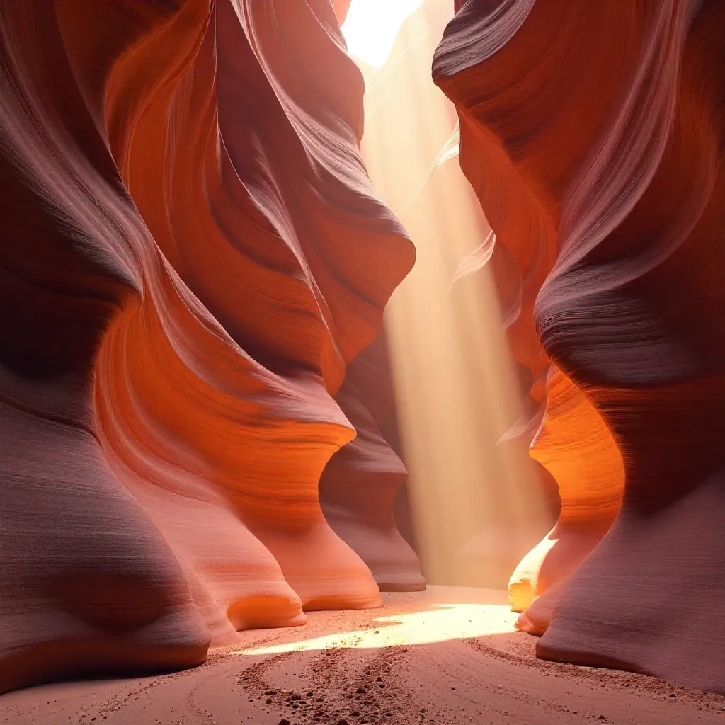 Antelope Canyon Light: Smooth Sandstone Waves