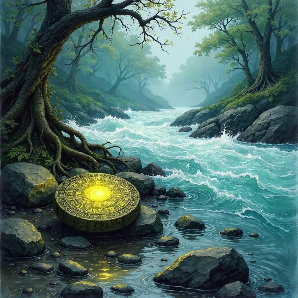 Cursed Amulet by the Rushing River