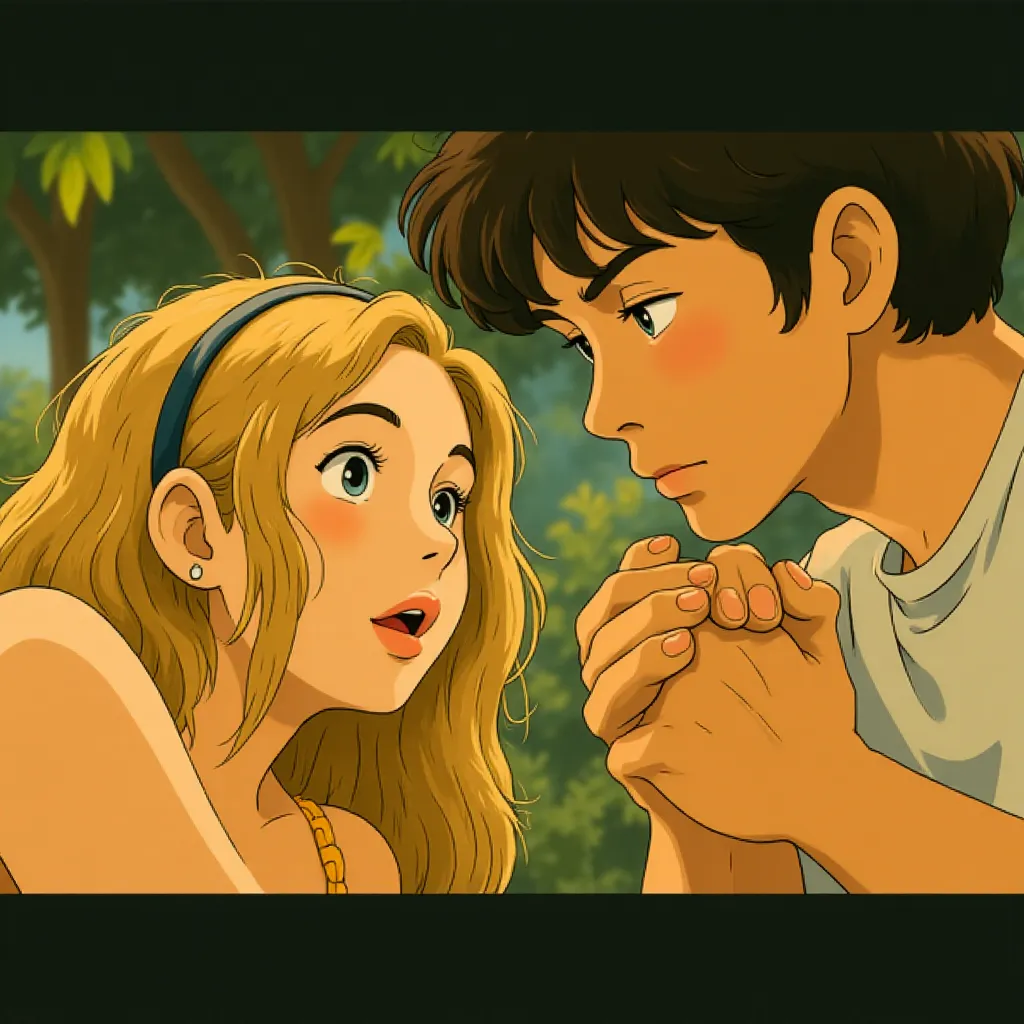 Naomi Watts and Tom Holland in The Impossible (2012) - Anime style