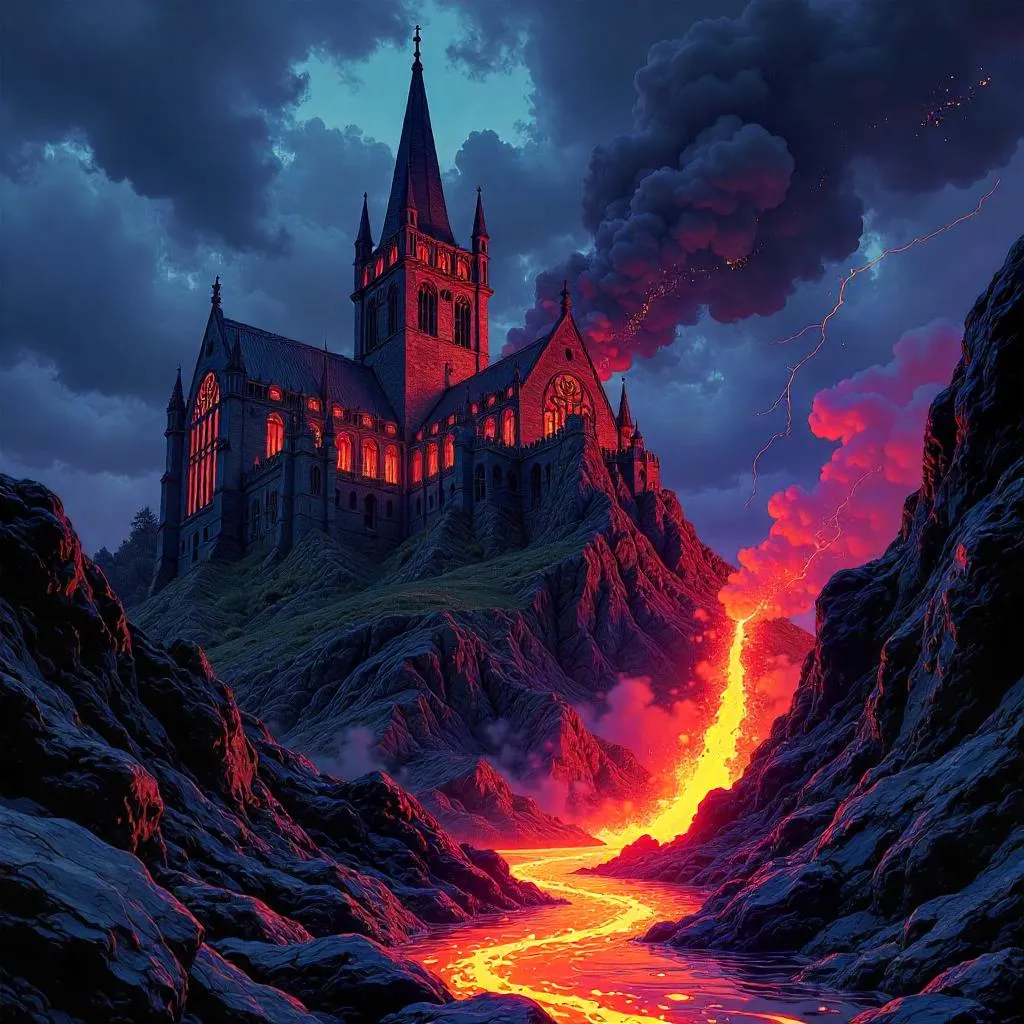 Lava Flow at the Cathedral: Comic Book Showdown