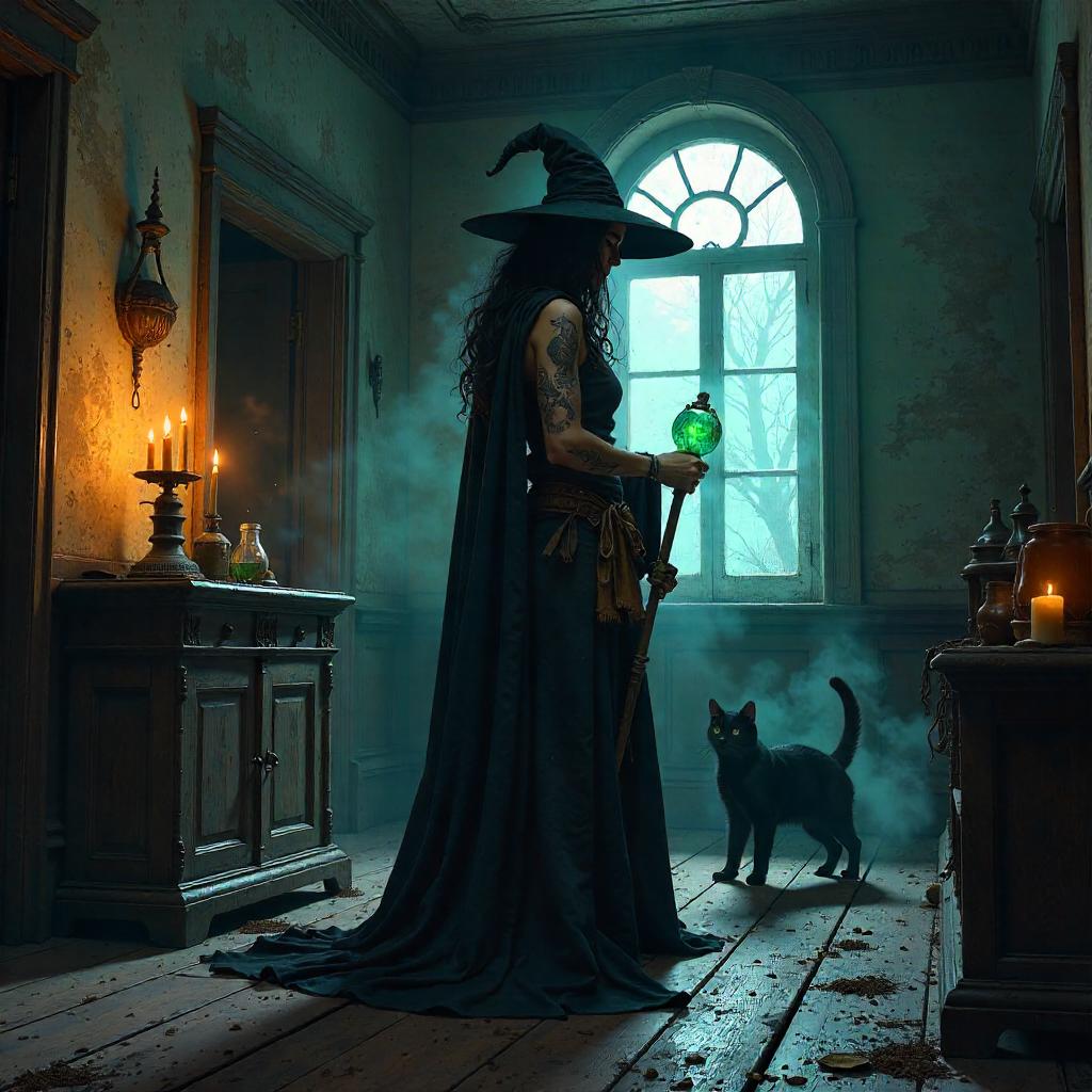 Witch in a Haunted House - Concept Art