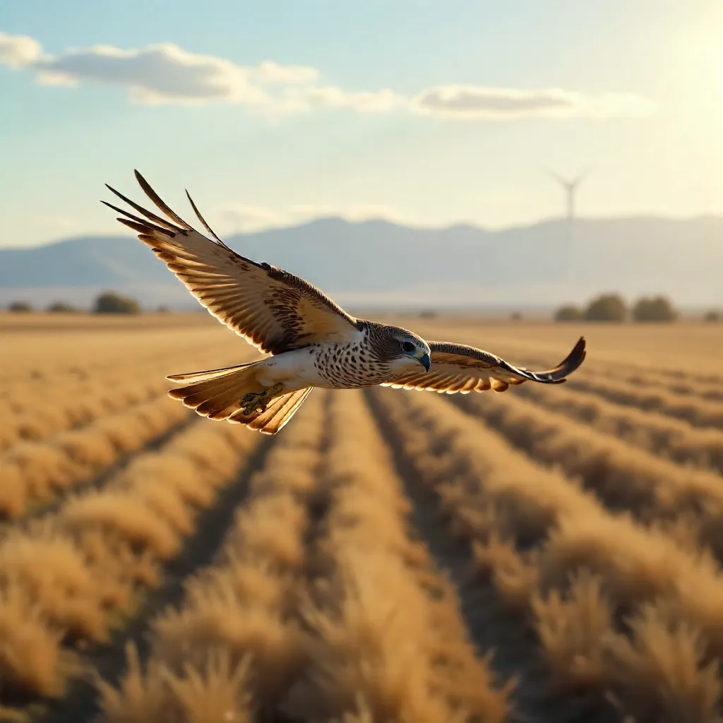 Graceful Northern Harrier Over Quincy, WA