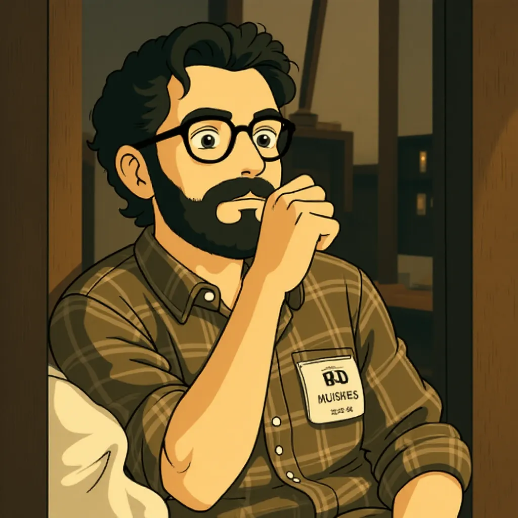 Michel Hazanavicius in The Artist (2011) - Anime style