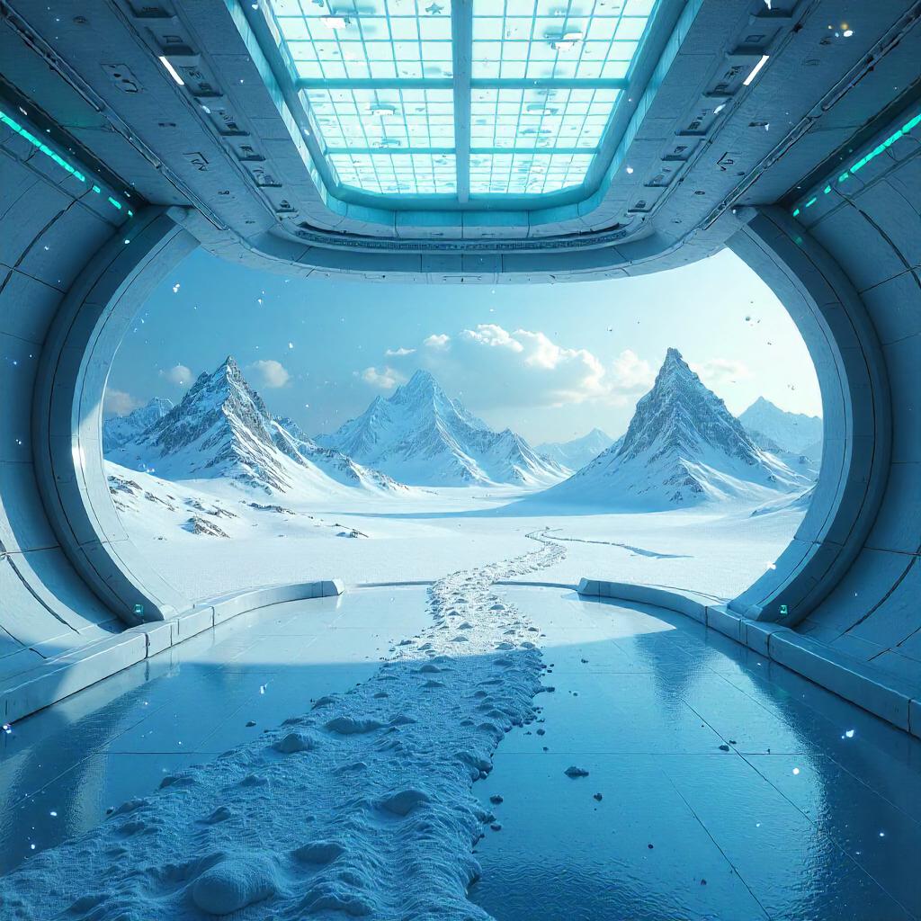 Holodeck Snowfall — Concept Art Landscape