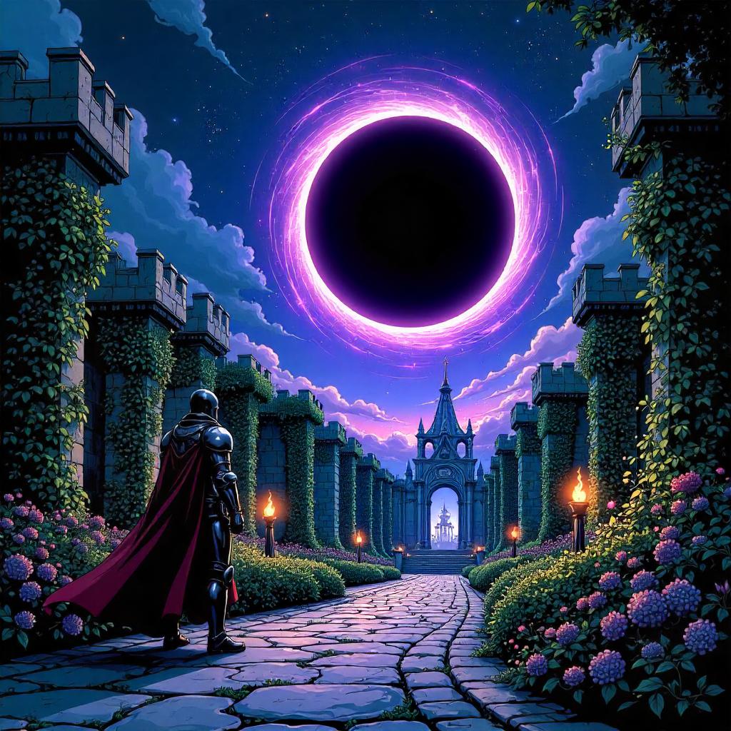 Black Hole in the Castle Garden - Comic Panel