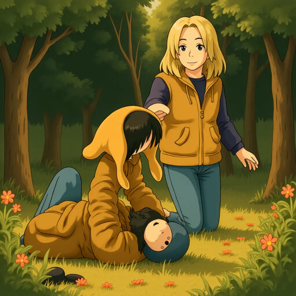 Richard Gere and Sarah Roemer in Hachi: A Dog's Tale (2009) - Anime style