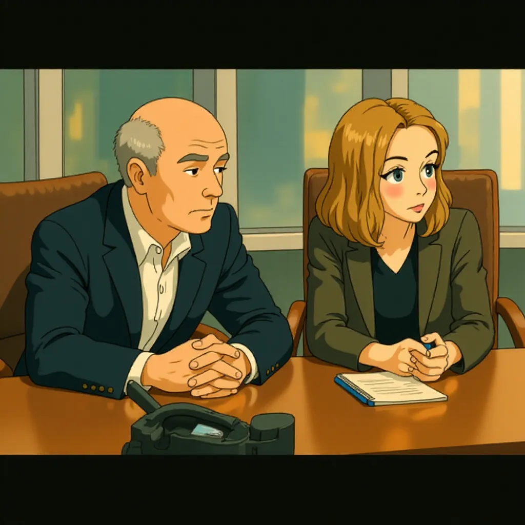 Michael Keaton and Rachel McAdams in Spotlight (2015) - Anime style