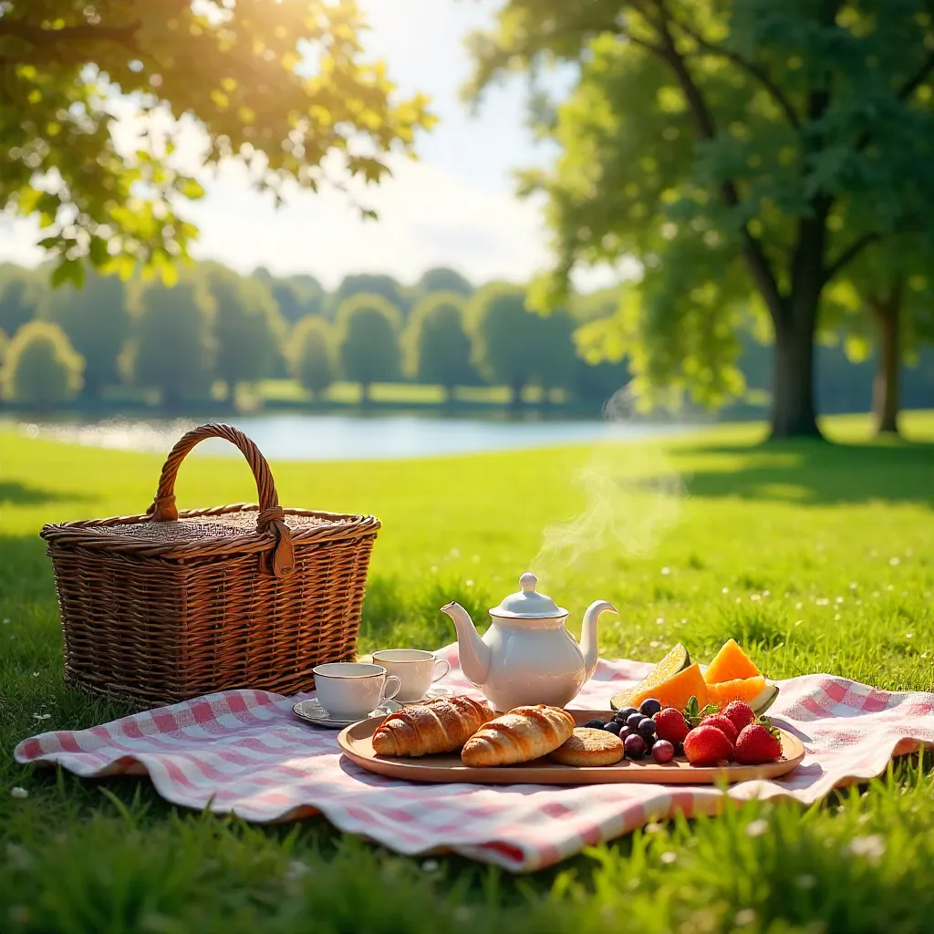 Golden-hour Picnic: Pastries, Tea, and Fresh Fruit