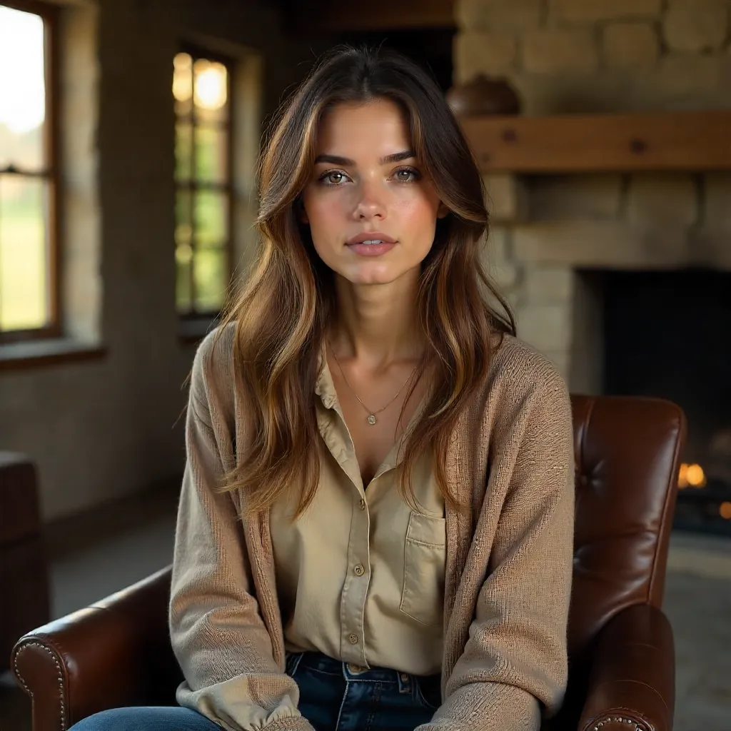 Stylish Rustic Portrait of a Modern Young Adult