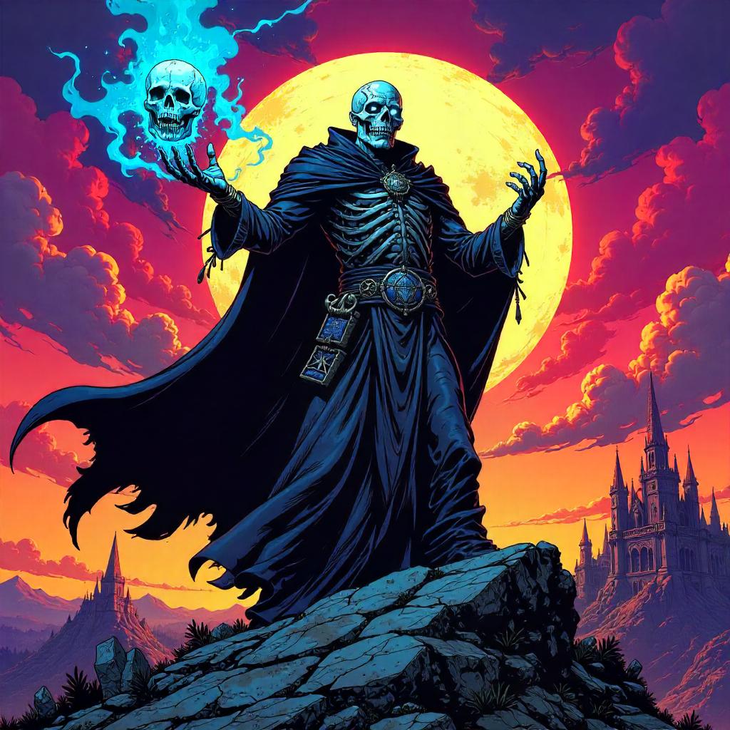 Lich at Sunset: A Comic Book Specter