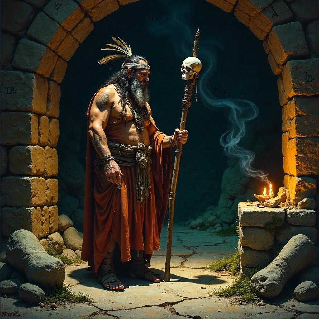 Shaman of the Crypt: An Oil Portrait