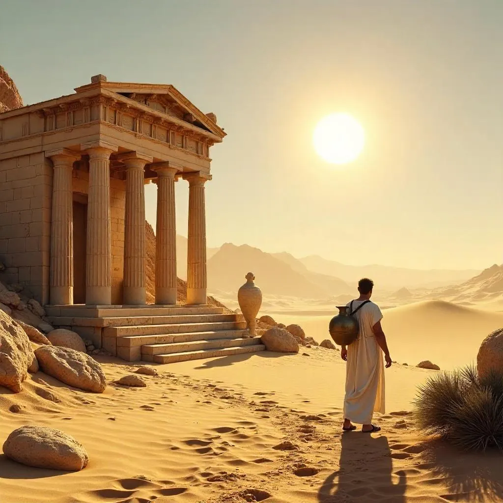 Desert Ruins of Ancient Greece, Photorealistic